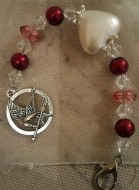 Mockingjay White Heart Scissorfob